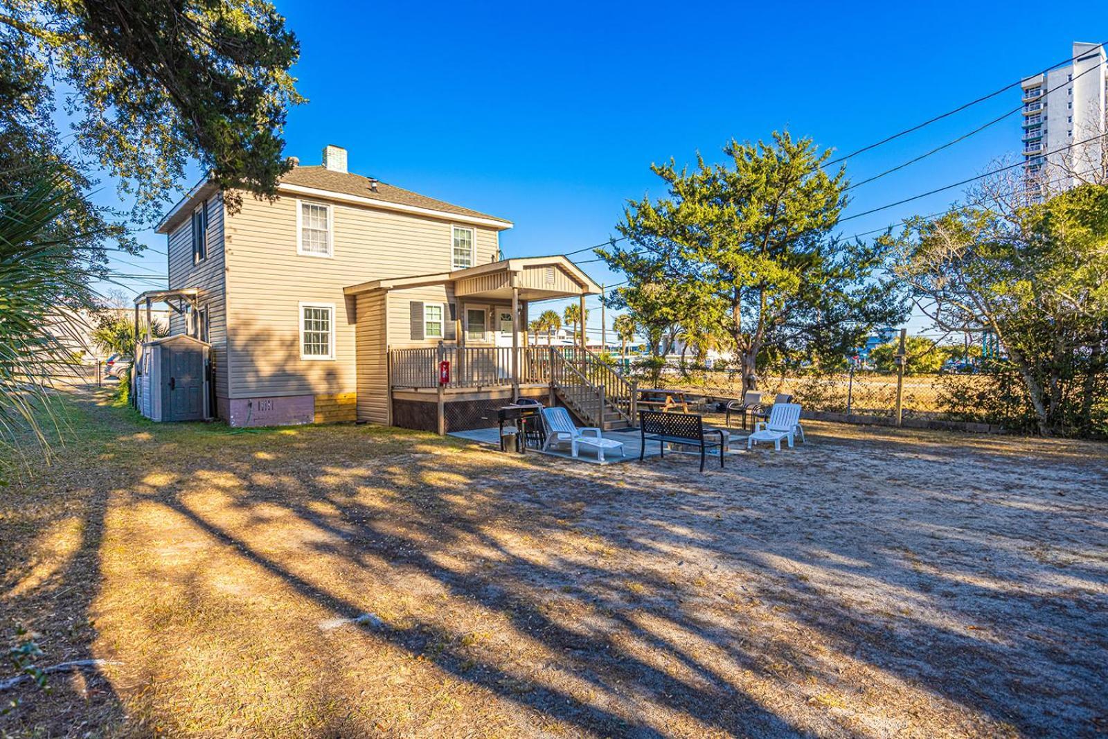 Dazzling Centrally Located Ocean View W 2 Kings, Huge Private Yard, 2 Decks, Firepit, Bbq Миртъл Бийч Екстериор снимка